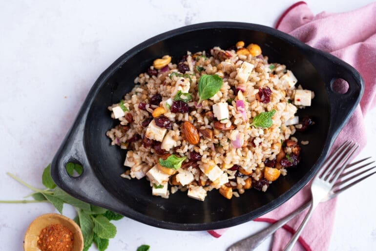 Nuts for Life - Nutty rice and lentil salad