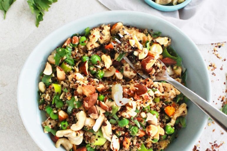 Nuts for Life - Quinoa fried rice with cashews and almonds